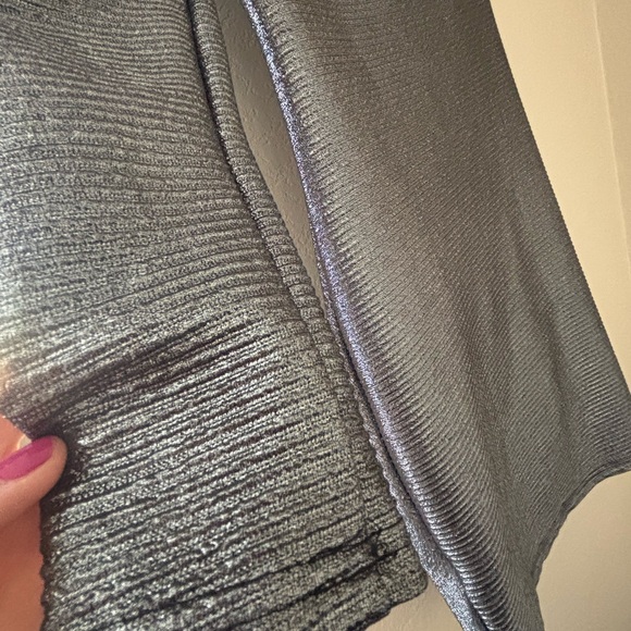 Chic One Shoulder Silver Dress - Picture 2 of 3